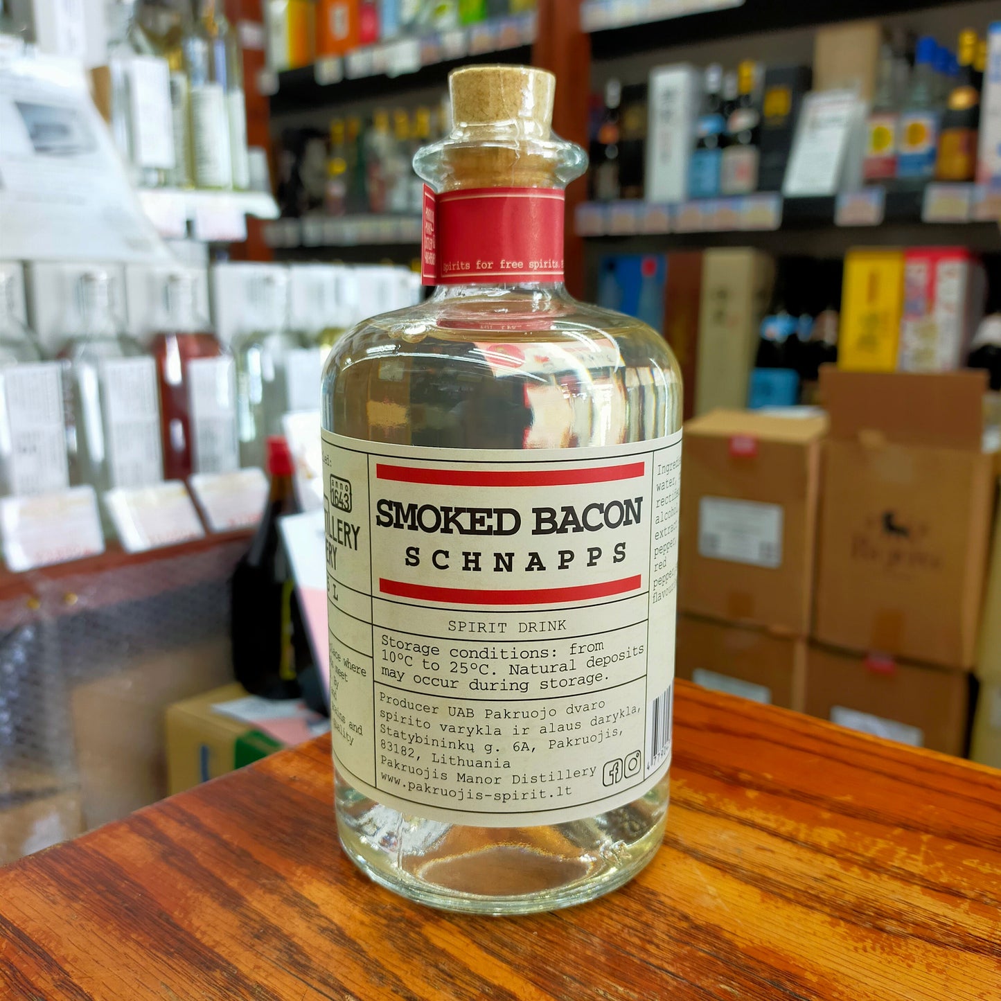 スモークベーコンシュナップス 38度 500ml