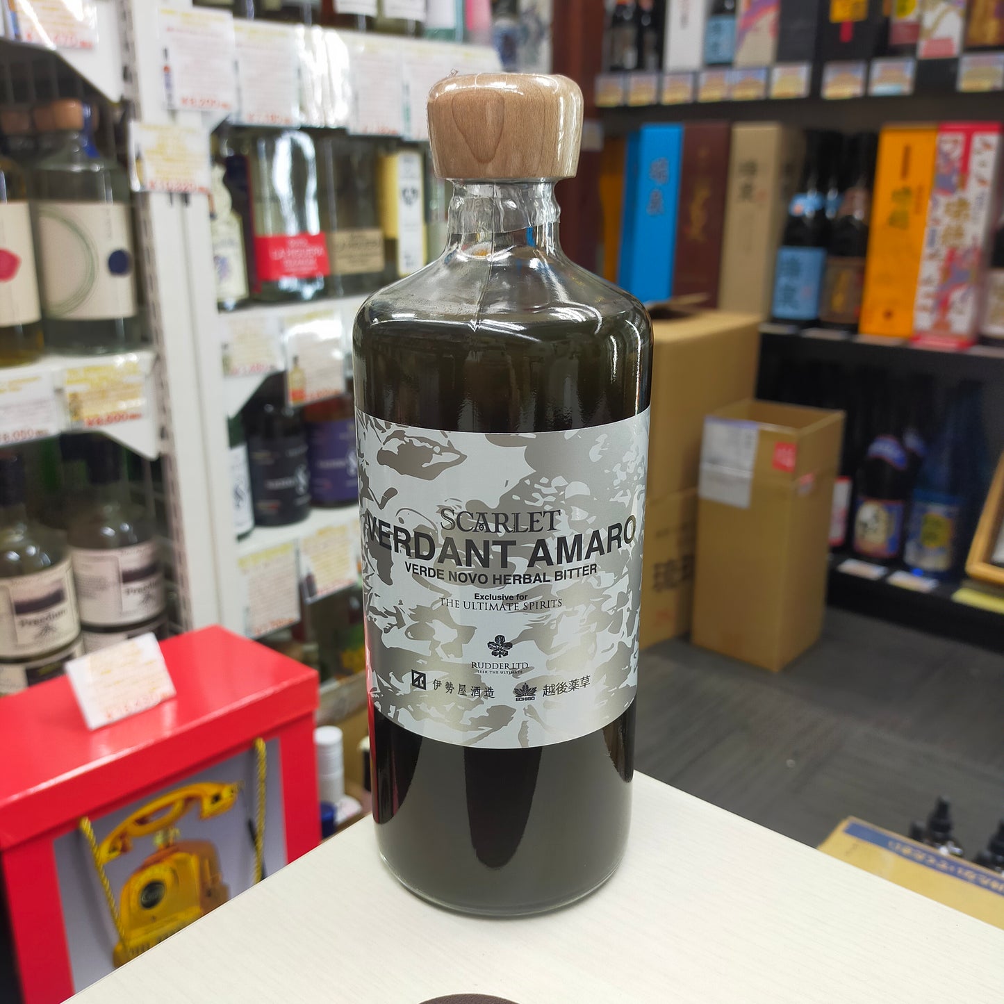 伊勢屋酒造x越後薬草x RUDDER スカーレット VERDANT Amaro Verde Novo Herbal Bitter 35度 700ml