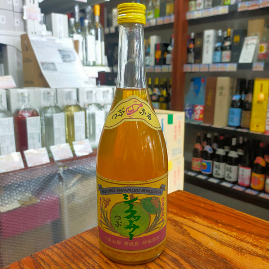 請福シークヮーサーリキュール 粒入り 12度 720ml